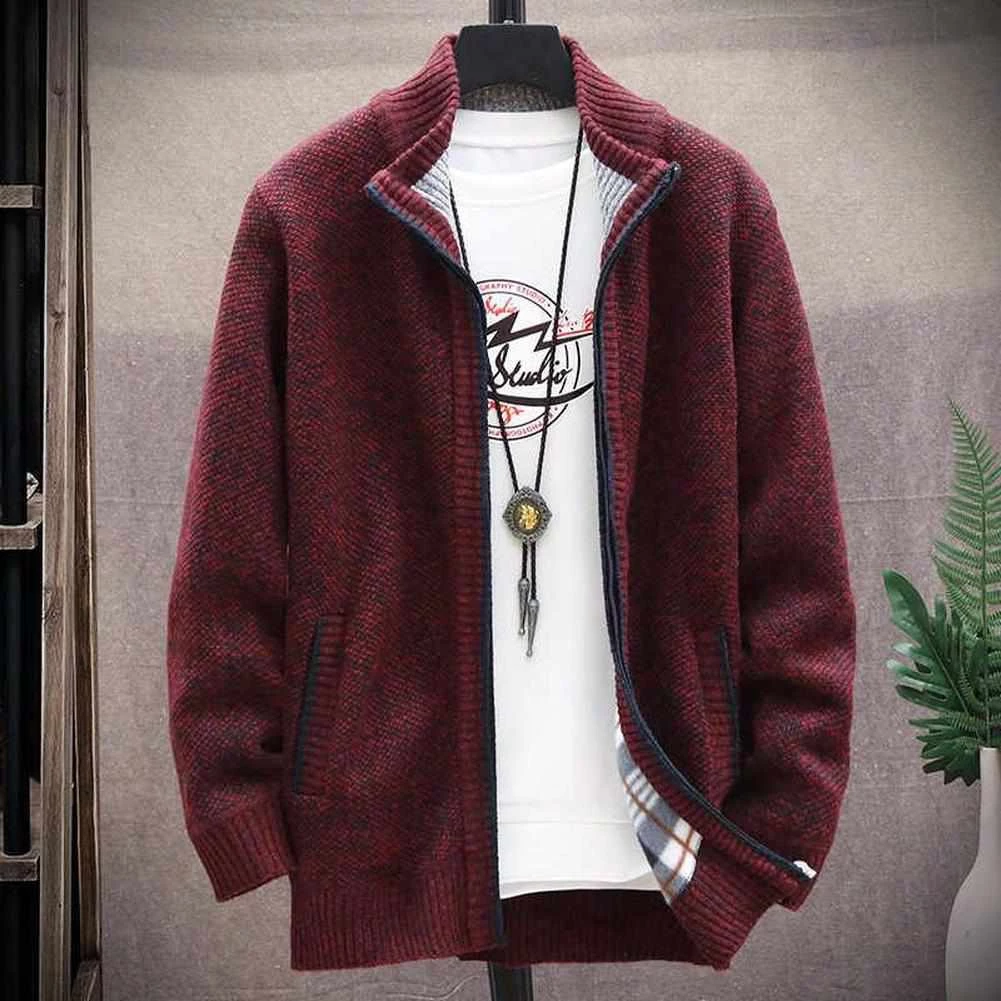 Zongke-4 Store Retro Zipper Cardigan Men's Apparels 9 Zongke-4 Store Retro Zipper Cardigan Men's Apparels
