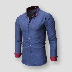 Hisir Store Saint Morris Slim Polka Dot Dress Shirt