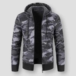 S-W-G Menswear Store Store Men's Apparels Saint Morris Camo Hooded Cardigan