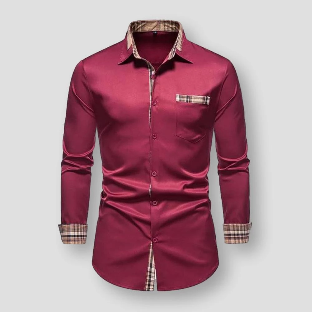 King Billion Official Store Sky Madrid Contrast Plaid Shirt Men's Apparels 6 King Billion Official Store Sky Madrid Contrast Plaid Shirt Men's Apparels