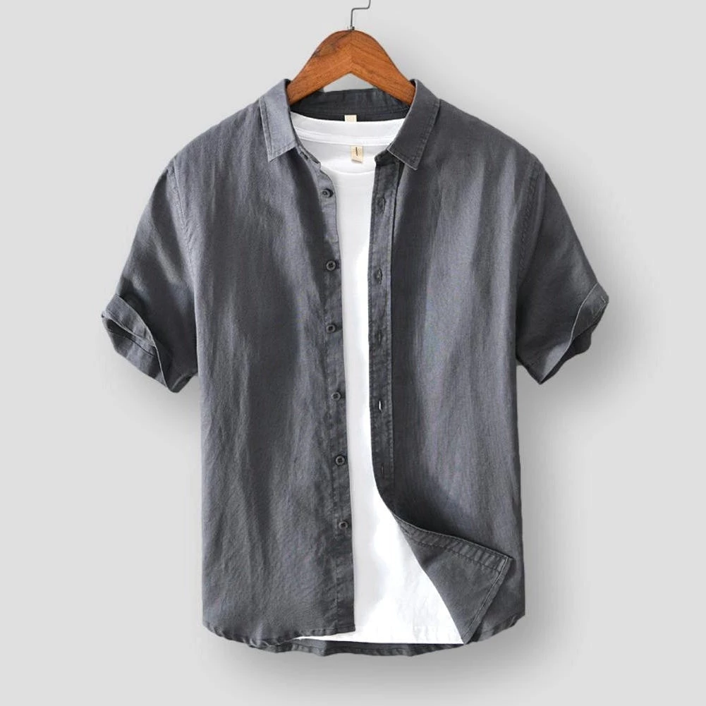 MOGELAISI Official Store Sky Madrid Yuma Linen Shirt 7 MOGELAISI Official Store Sky Madrid Yuma Linen Shirt