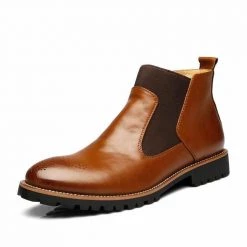 VESONAL Official Store Men's Apparels North Royal Leather Ankle Boots
