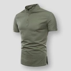 Men's Business Cloth Store Sky Madrid Balzers Linen Polo Shirt