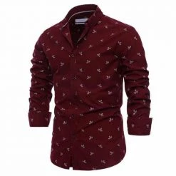 AIOPESON MEN'S Store Men's Apparels Sky Madrid Oxford Long-Sleeve Shirt