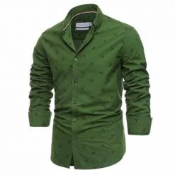 AIOPESON MEN'S Store Men's Apparels Sky Madrid Oxford Long-Sleeve Shirt