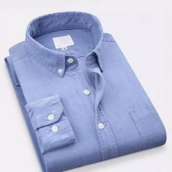 Shop412624 Store North Royal Long Sleeve Corduroy Pocket Shirt Men's Apparels