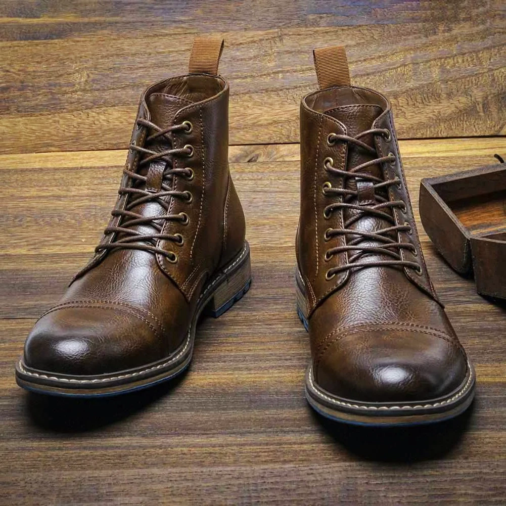 Luxurious-Shoes Store Men's Apparels Sky Madrid Leather Ankle Boots 3 Luxurious-Shoes Store Men's Apparels Sky Madrid Leather Ankle Boots