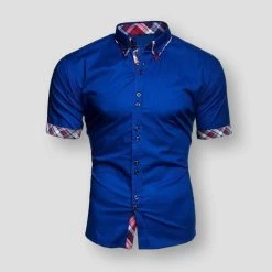Himen Store North Royal Colorful Plaid Shirt