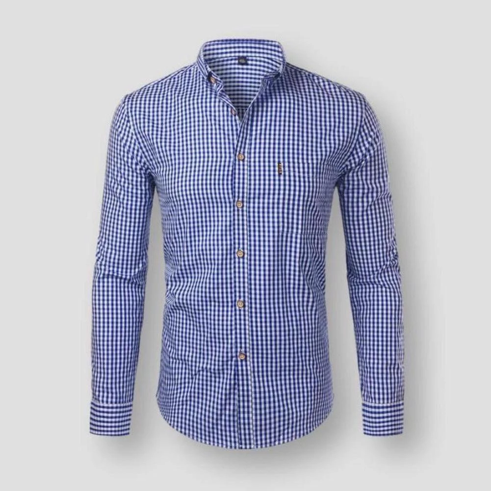 PARKLEES Official Store Sky Madrid Torino Plaid Shirt Men's Apparels 3 PARKLEES Official Store Sky Madrid Torino Plaid Shirt Men's Apparels