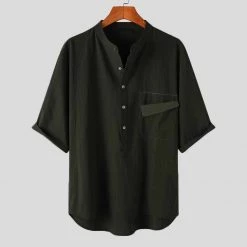 INCERUN Apparel Store Men's Apparels Saint Morris Maldives Pocket Shirt