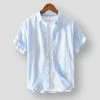 MOGELAISI Official Store Sky Madrid Yuma Linen Shirt