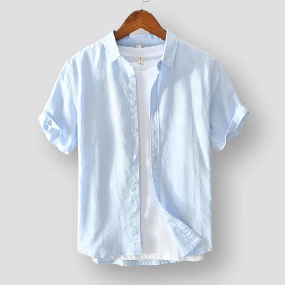 MOGELAISI Official Store Sky Madrid Yuma Linen Shirt 3 MOGELAISI Official Store Sky Madrid Yuma Linen Shirt