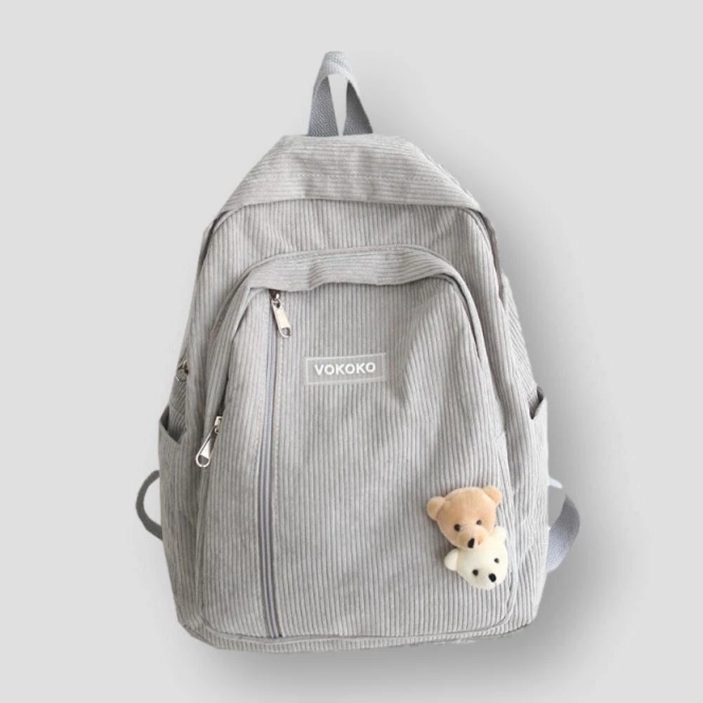 Aophlola Backpack Factory Store North Royal Corduroy Bear Backpack Women's Apparels 5 Aophlola Backpack Factory Store North Royal Corduroy Bear Backpack Women's Apparels