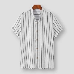 Micomico Store Men's Apparels Sky Madrid Vinales Striped Shirt