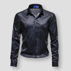 King Billion Official Store North Royal Feather Dress Shirt Men's Apparels