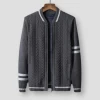 Fantasying Men's Apparels Saint Morris Velvet Striped Cardigan