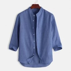 YIYANGQIANXI BAGS Store Sky Madrid Boracay Button Shirt Men's Apparels