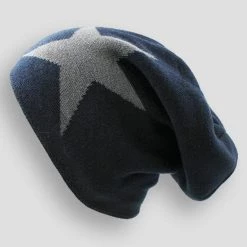 LOVINGSHA Official Store North Royal Slouchy Star Beanie Men's Apparels