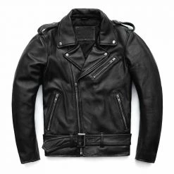 Maplesteed Official Store Men's Apparels Sky Madrid Leather Biker Jacket
