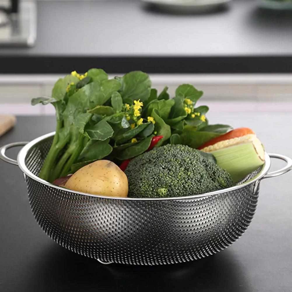 Taganov Official Store Stainless Steel Strainer With Container (2 Pieces) 4 Taganov Official Store Stainless Steel Strainer With Container (2 Pieces)