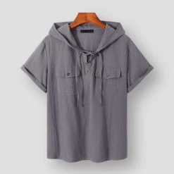 INCERUN Apparel Store Saint Morris Ambler Hooded Shirt Men's Apparels