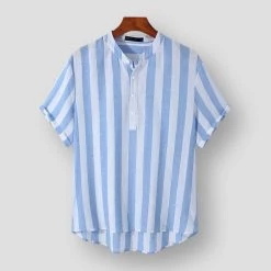 Micomico Store North Royal Cardenas Striped Shirt Men's Apparels