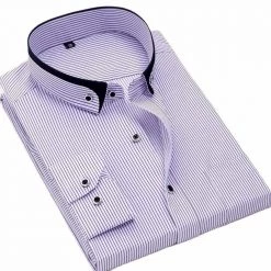Sinwoyan Online Store Men's Apparels North Royal Striped Button-Up Executive Shirt