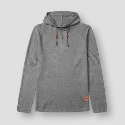 QSuper Official Store Sky Madrid Athletic Slim Hooded Sweatshirt Men's Apparels