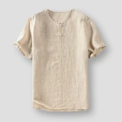 Pinecypress Official Store Saint Morris Raymore Linen Shirt Men's Apparels