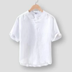 M Cotton Linen Store Saint Morris Trier Linen Shirt Men's Apparels