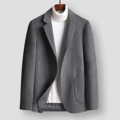 Moringcute Store Sky Madrid Pocket Wool Blazer