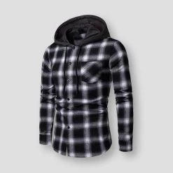 Clothingworlds Store Sky Madrid Bristol Hooded Shirt Men's Apparels