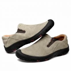 YILIUJIUBA Integrity Store Jersey Leather Slip-ons