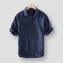 M Cotton Linen Store Men's Apparels North Royal Ternitz Linen Shirt