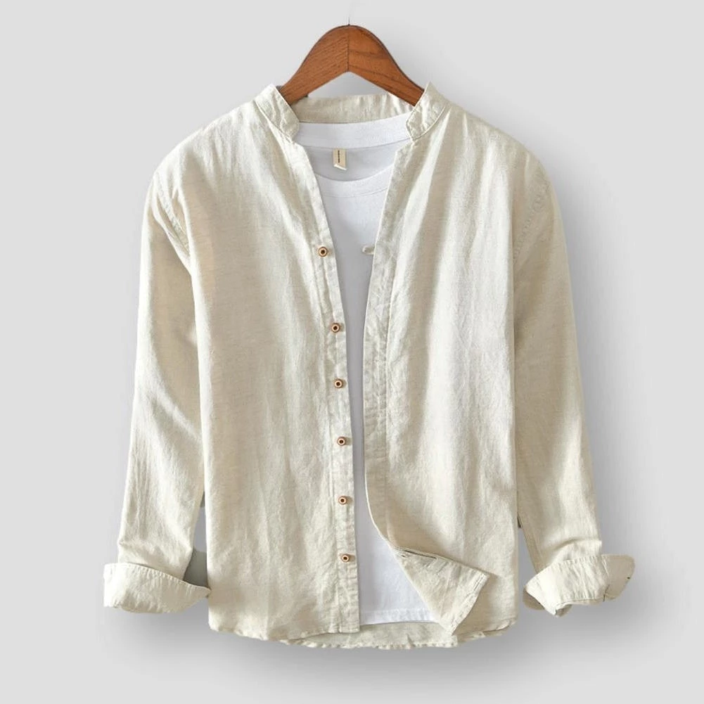 MOGELAISI Official Store North Royal Morrow Linen Shirt 4 MOGELAISI Official Store North Royal Morrow Linen Shirt