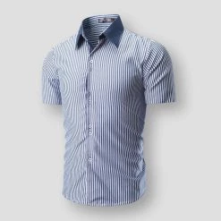 IceLion Store Sky Madrid Grenoble Striped Shirt