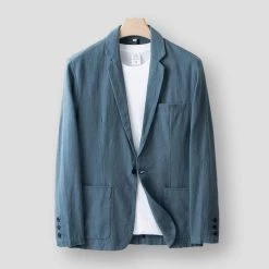 Large Men Shirts High Quality Store Men's Apparels Sky Madrid Hamberg Linen Blazer