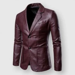 DUOFIER Online Store Men's Apparels Saint Morris Reims Leather Jacket