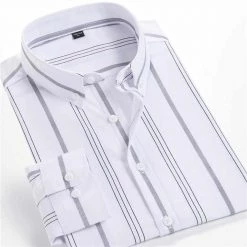 MEN SLS Store Saint Morris Button-Down Striped Dress Shirt Men's Apparels 8 MEN SLS Store Saint Morris Button-Down Striped Dress Shirt Men's Apparels