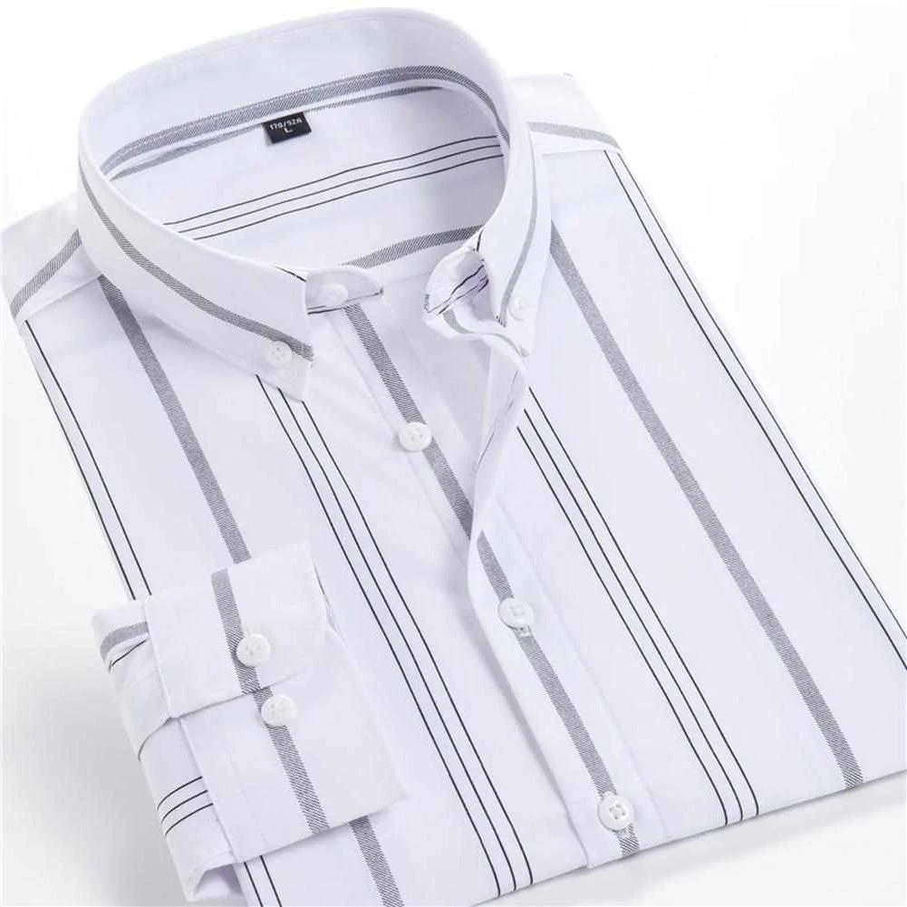 MEN SLS Store Saint Morris Button-Down Striped Dress Shirt Men's Apparels 5 MEN SLS Store Saint Morris Button-Down Striped Dress Shirt Men's Apparels