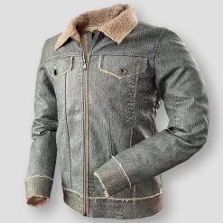 STREET GRAFFITI Store Men's Apparels North Royal Denim Biker Jacket