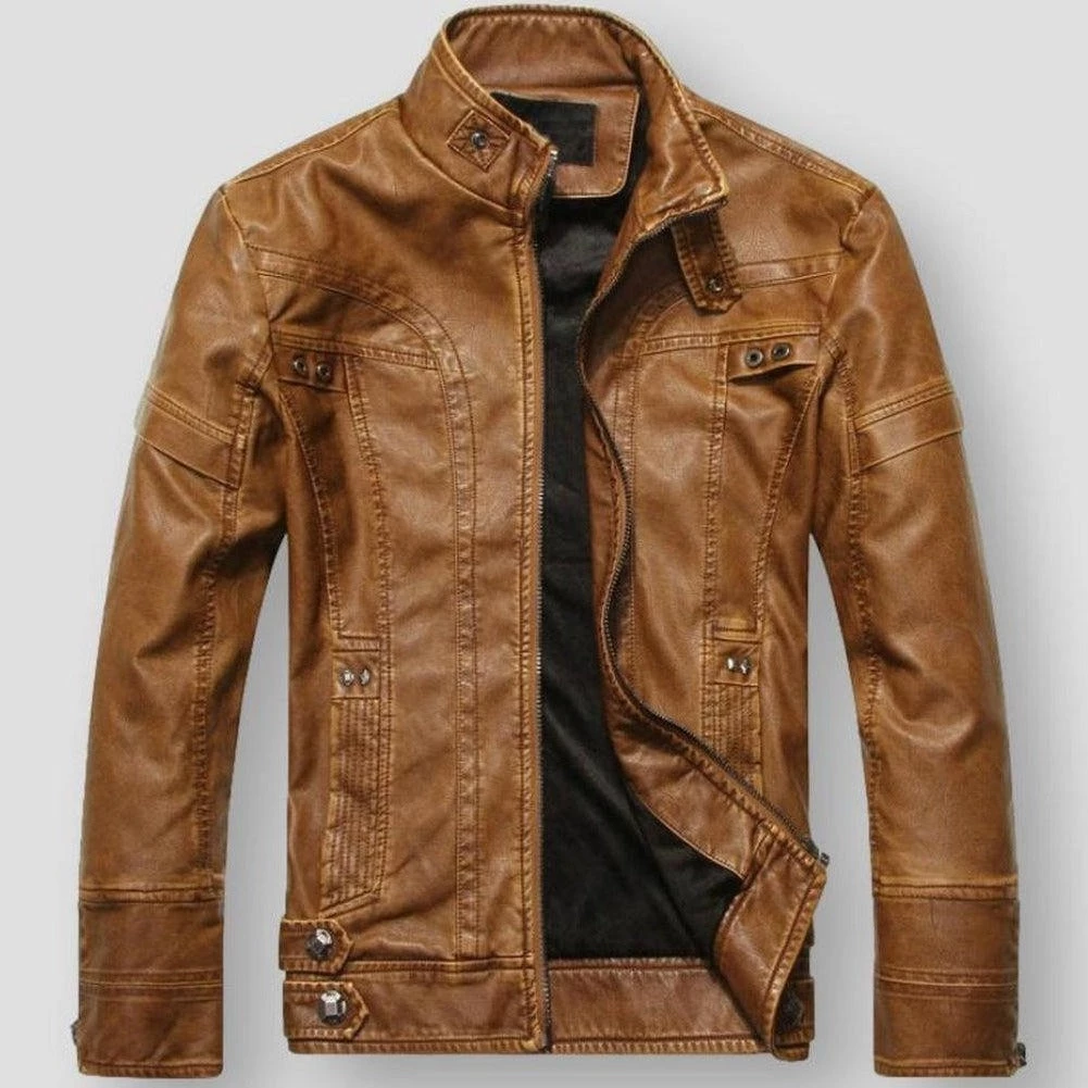 FAVOCENT Men's Wardrobe Store Men's Apparels North Royal Exeter Leather Jacket 3 FAVOCENT Men's Wardrobe Store Men's Apparels North Royal Exeter Leather Jacket