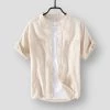 MOGELAISI Official Store North Royal Verdon Linen Shirt Men's Apparels