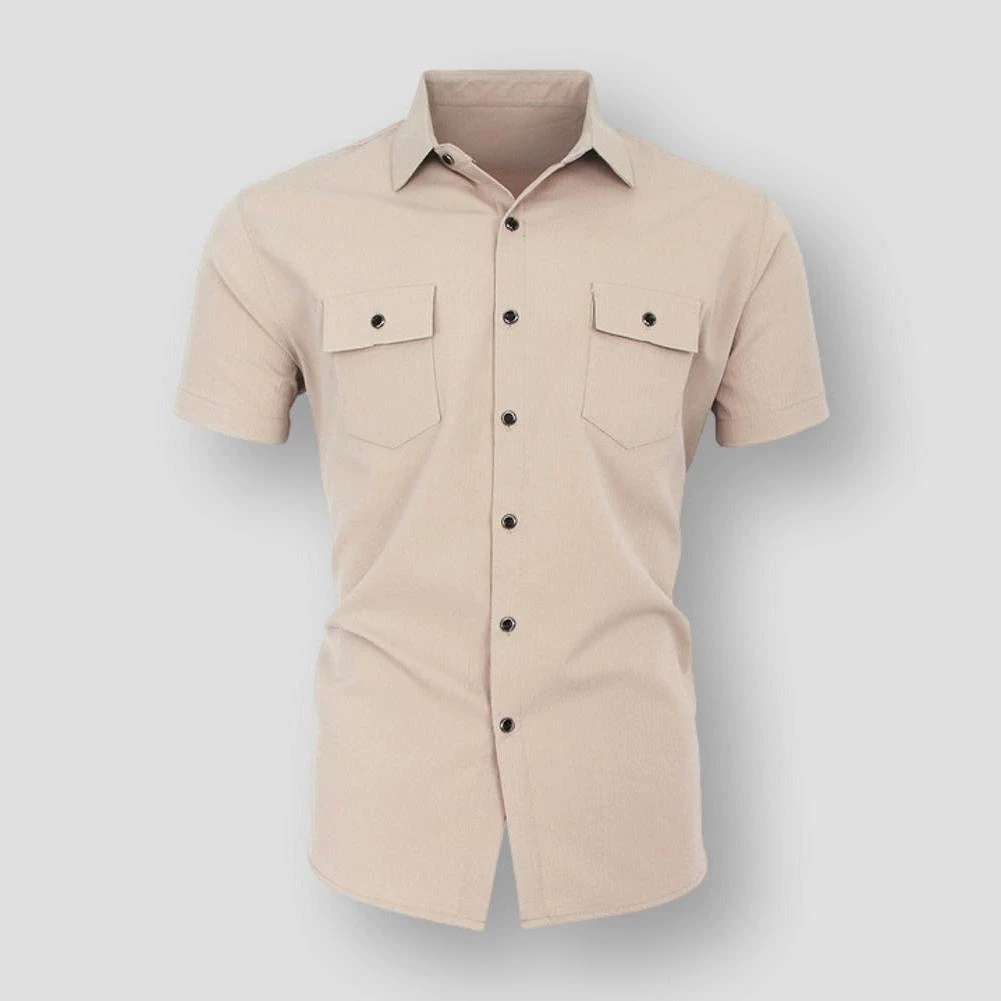 ZLITTLELAZY Official Store North Royal Gilford Cotton Shirt Men's Apparels 3 ZLITTLELAZY Official Store North Royal Gilford Cotton Shirt Men's Apparels