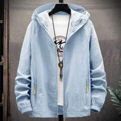 ALL TRENDY Store Men's Apparels Sky Madrid Lightweight Sun Protective Jacket