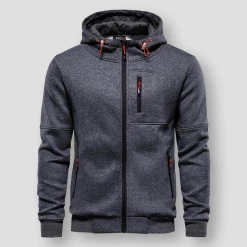 AIOPESON Official Store Men's Apparels North Royal Multi-Pocket Zipper Sweatshirt