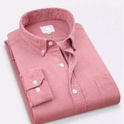 Shop412624 Store North Royal Long Sleeve Corduroy Pocket Shirt Men's Apparels