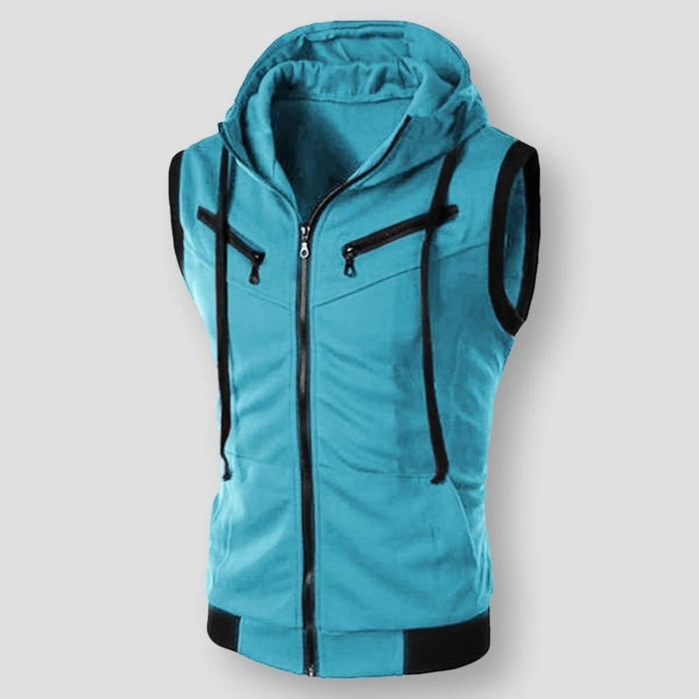 YUNDONG Store Saint Morris Elburg Hooded Vest 4 YUNDONG Store Saint Morris Elburg Hooded Vest