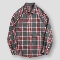FREDD-MARSHALL Men's Store Sky Madrid Leeds Plaid Shirt Men's Apparels