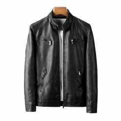 Youndbio Men Store Saint Morris Casual Leather Jacket